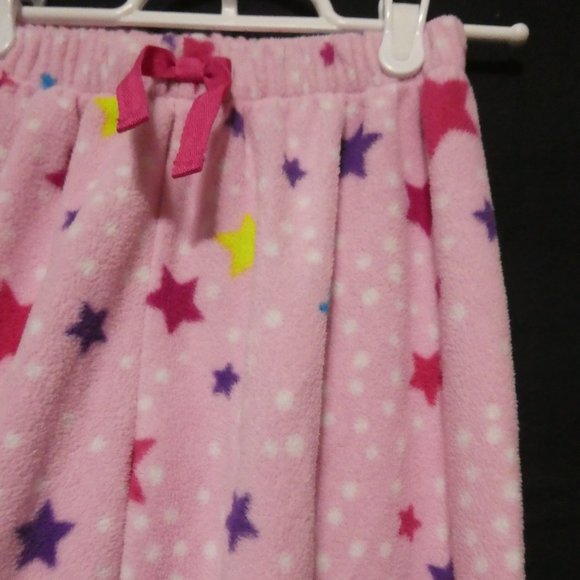 CHILDREN'S PLACE | medium 7/8 | Pink Star Print Fleece Pajama / Loungewear Pants - Picture 5 of 16